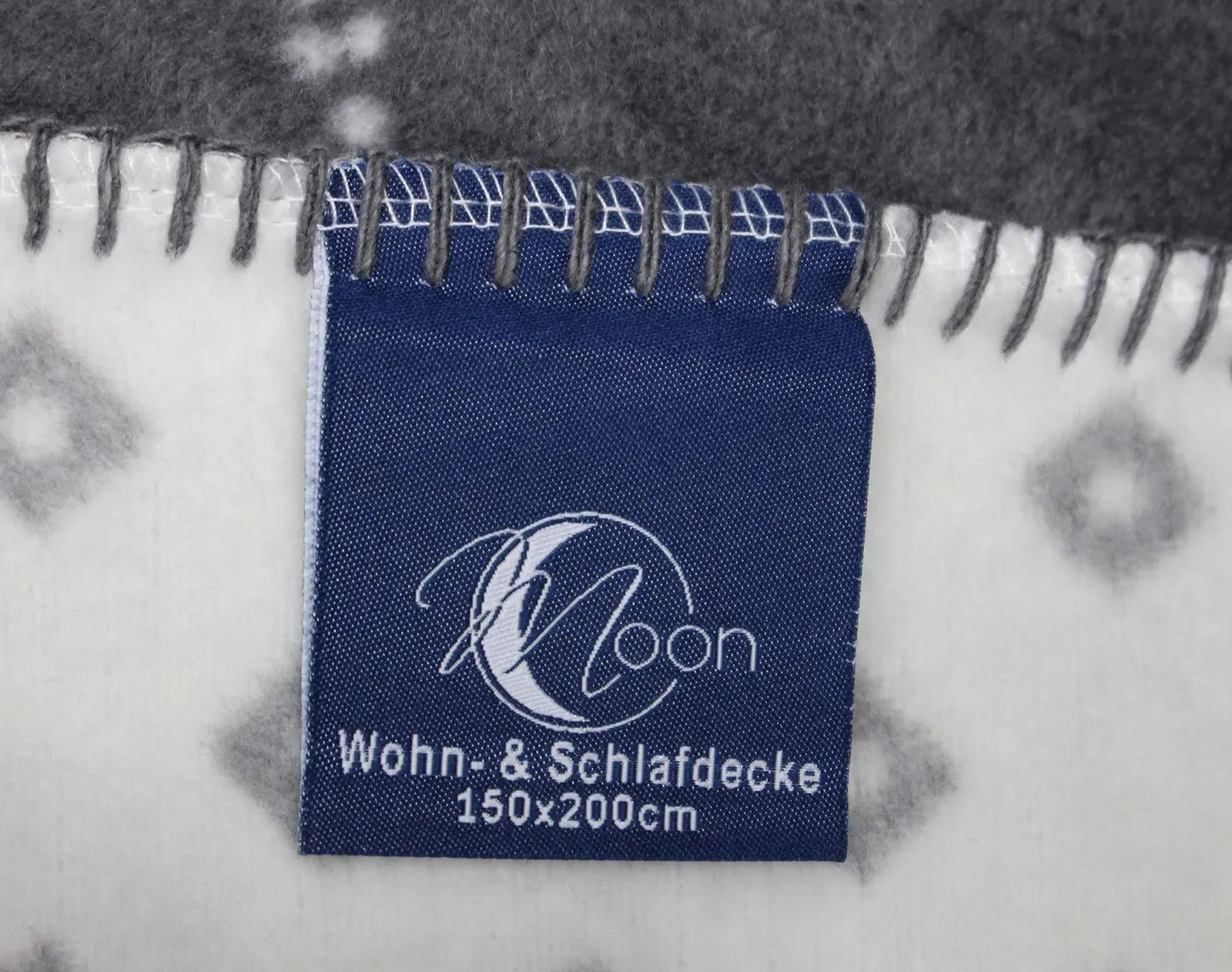 Одеяло Moon Luxury Серое Белое Шерстяное одеяло 150 x 200 см Зимний Олень, фото №6