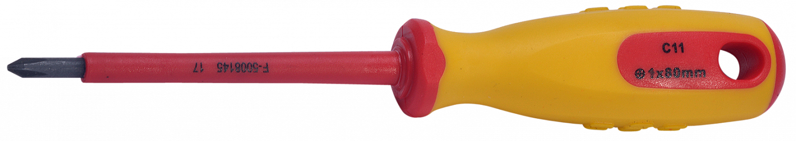 Отвертка VDE SW-STAHL 33100L-PH1, крестовая, PH1 x 80 мм, фото №1