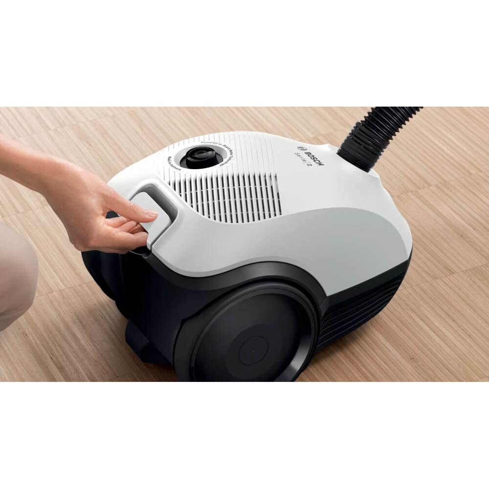 Пылесос Bosch Series 2 BGLS2LW1 с мешком 3,5 л 600 Вт 80 дБ 8-метровый кабель белый, фото №4
