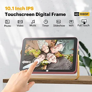 Цифровая фоторамка KODAK 10 дюймов WiFi HD IPS Touch Screen 32 GB Аккумуляторная synthetic.ua - Фото 1