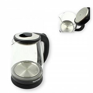 Электрический чайник стеклянный Rainberg RB 902 с LED подсветкой 1,8 л 2200 Вт черный 902_405 - Фото 1