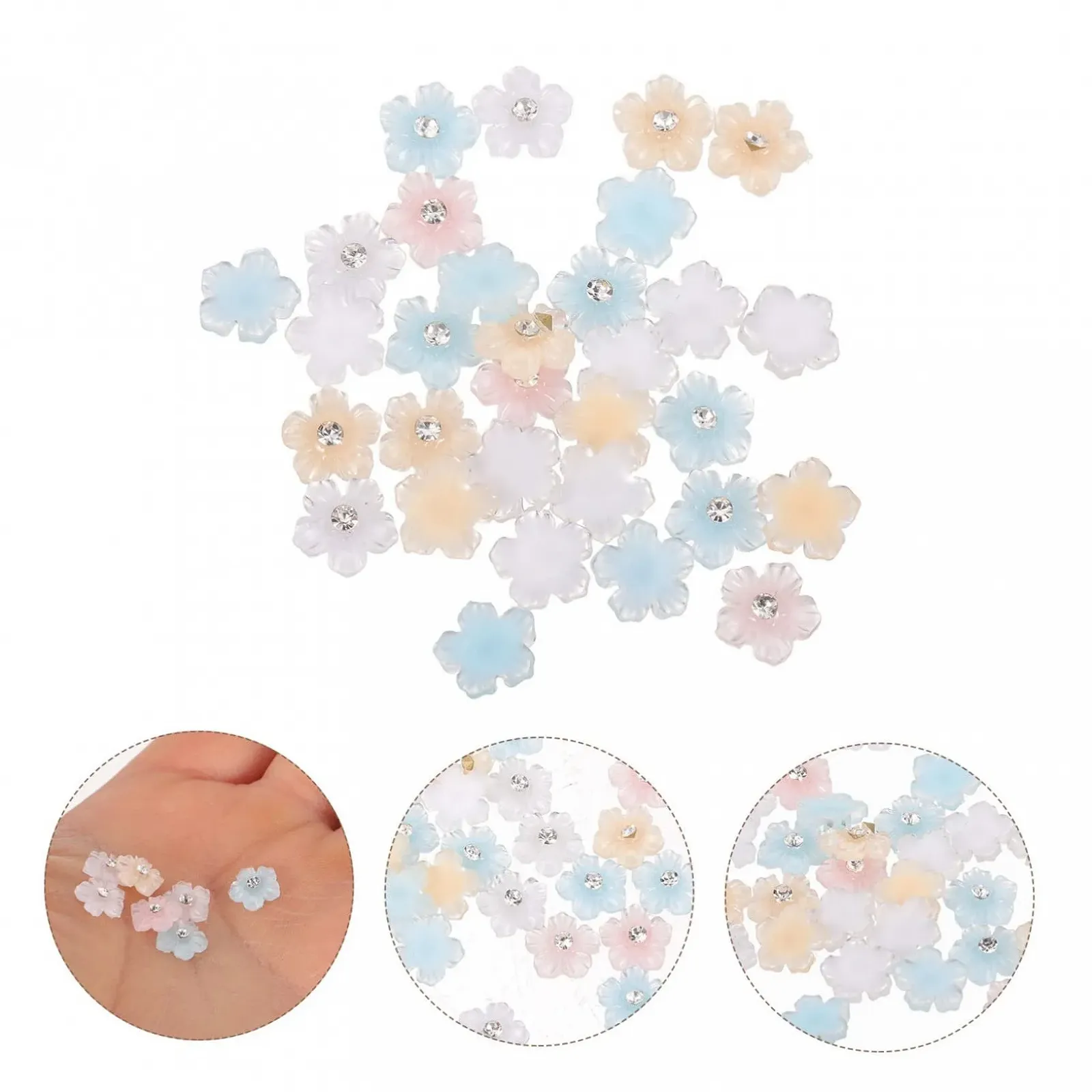 Украшения для ногтей Цветы 2tasche, стразы для DIY, украшения для ногтей, аксессуары для маникюра, цветочные аксессуары, фото №7