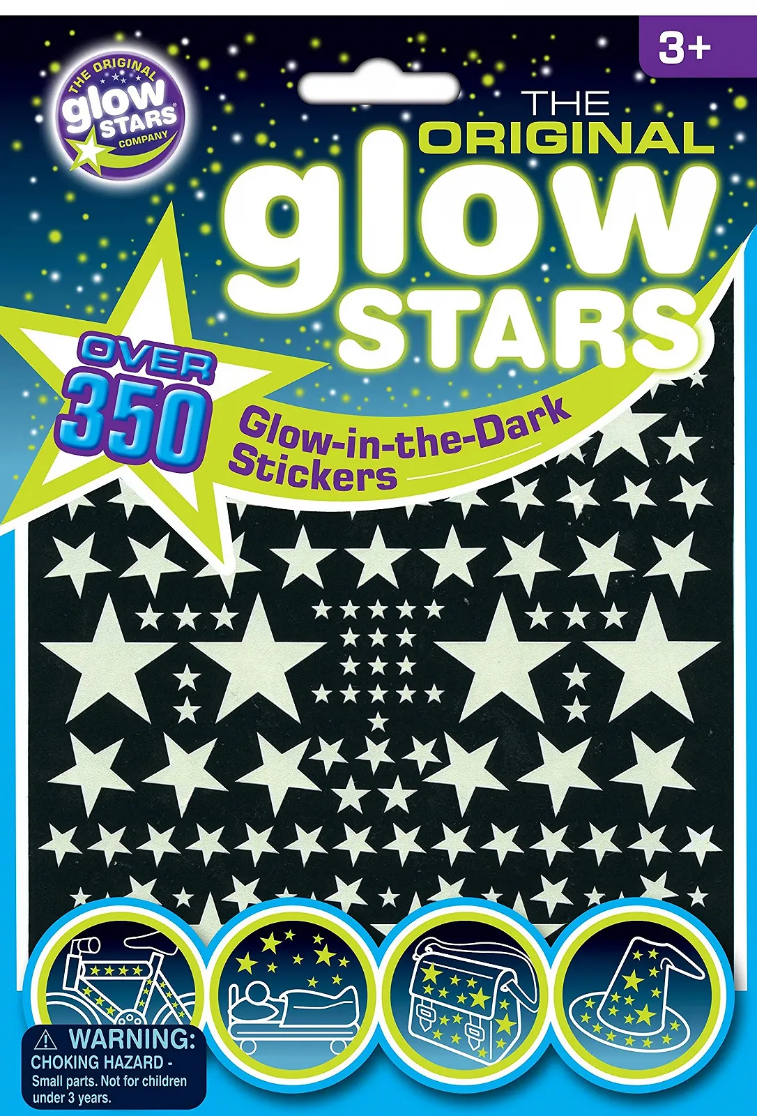 Наклейки зірки, що світяться The Original Glowstars Company 350 шт, фото №1 Наклейки зірки, що світяться The Original Glowstars Company 350 шт, фото №1