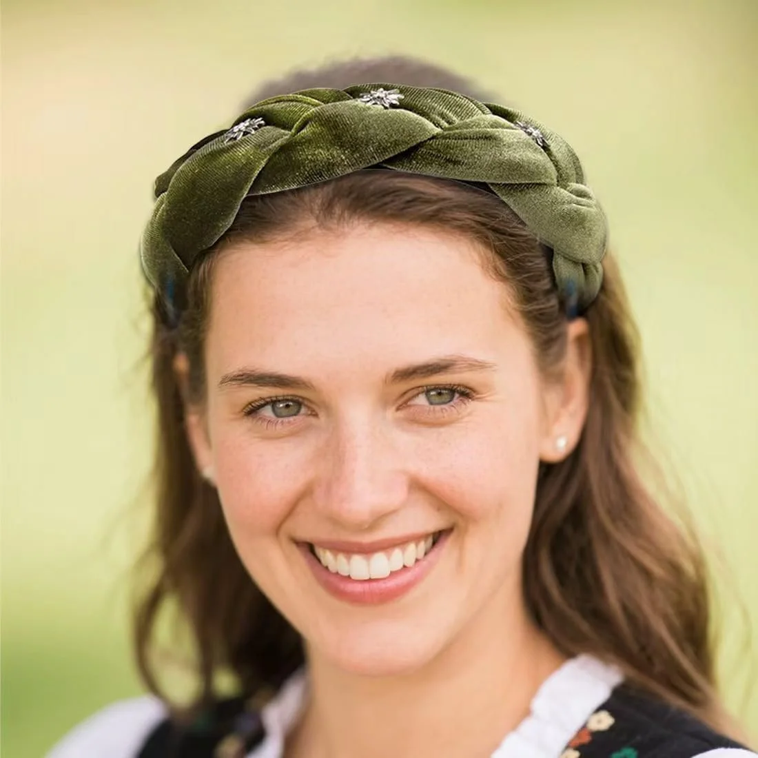 Обруч Костюмний Плетений з Едельвейсом, фото №6