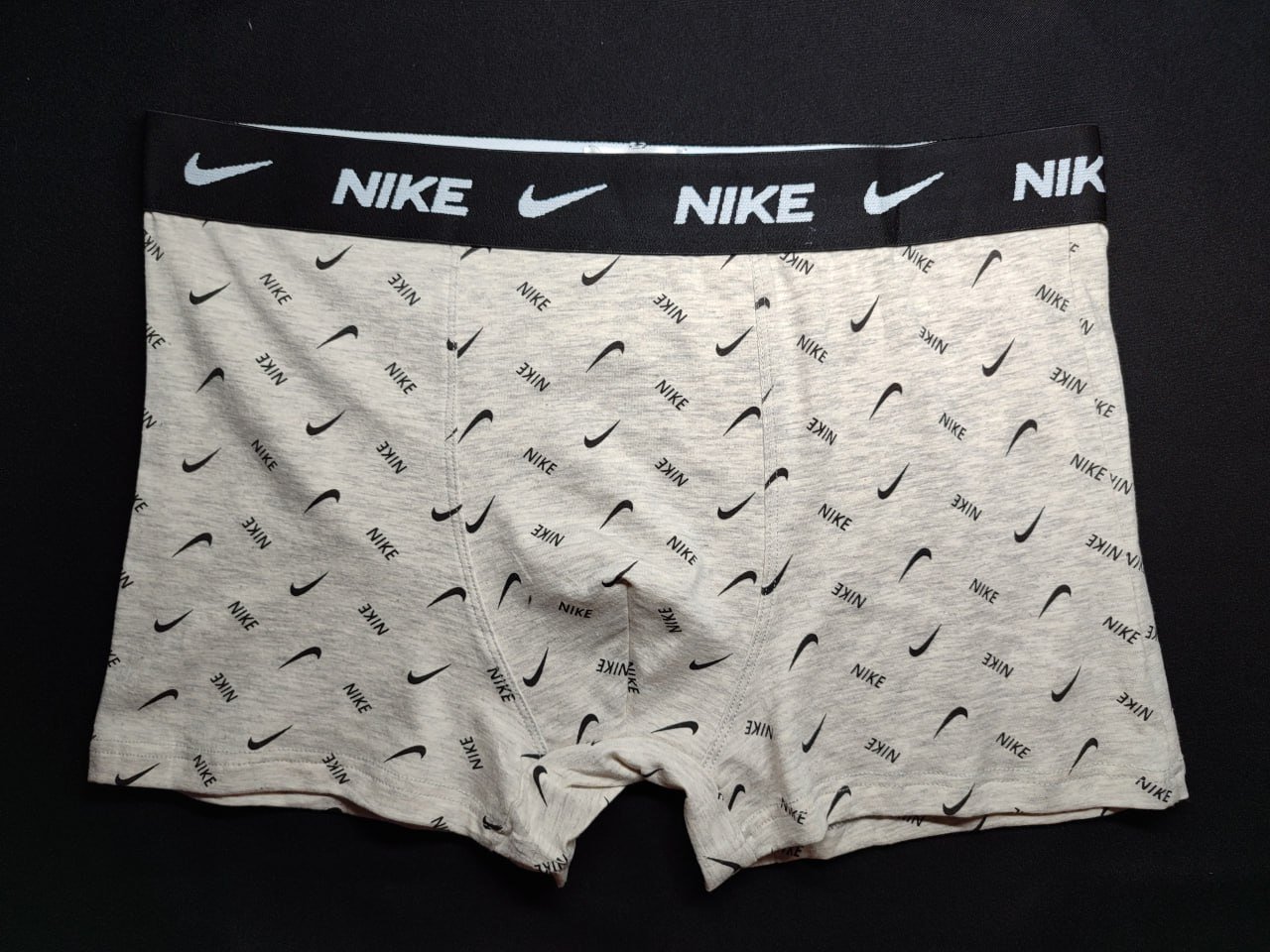 Чоловічі сірі труси боксери Nike, фото №1