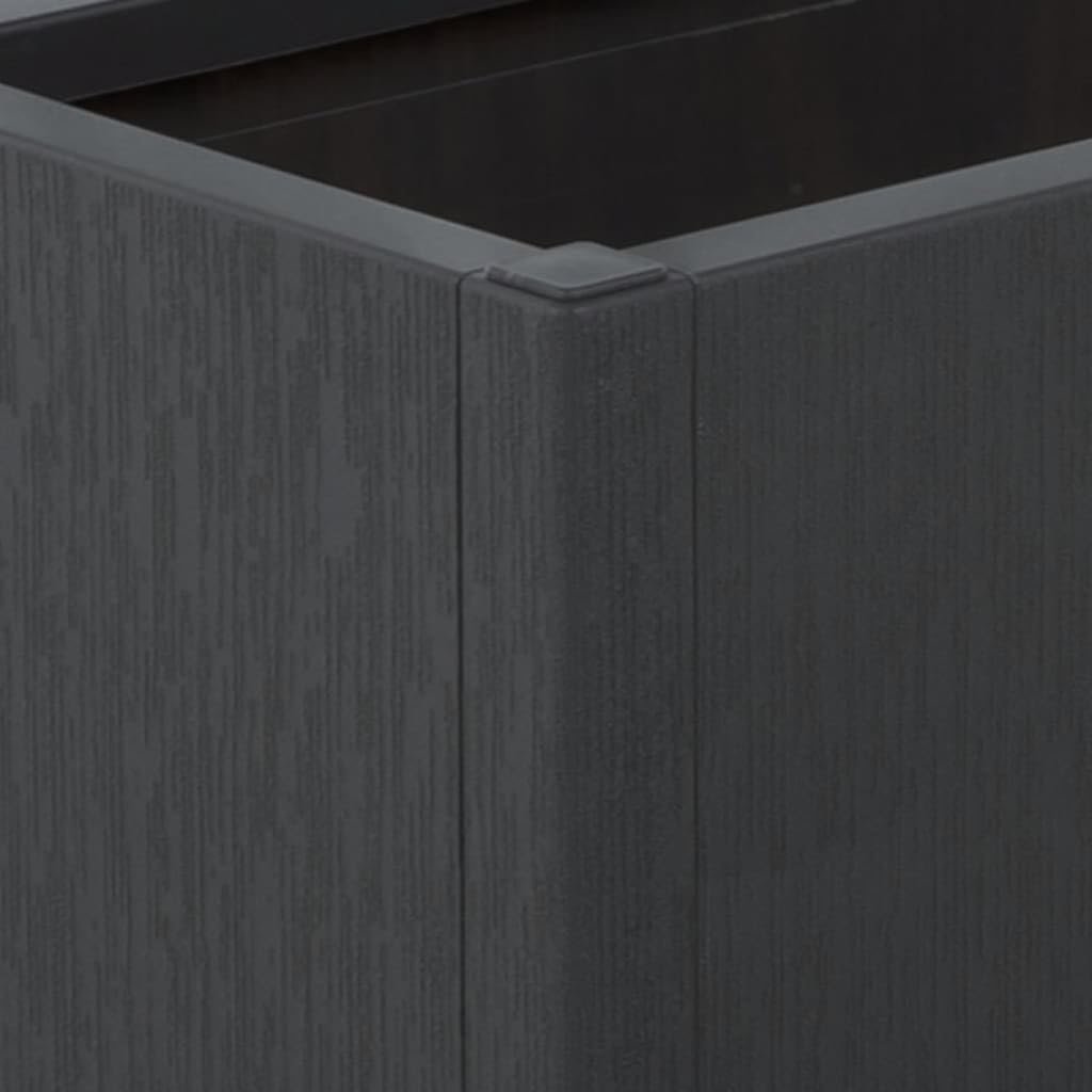 Квітковий горщик з решіткою vidaXL темно-сірий поліпропілен, фото №5 Квітковий горщик з решіткою vidaXL темно-сірий поліпропілен, фото №5