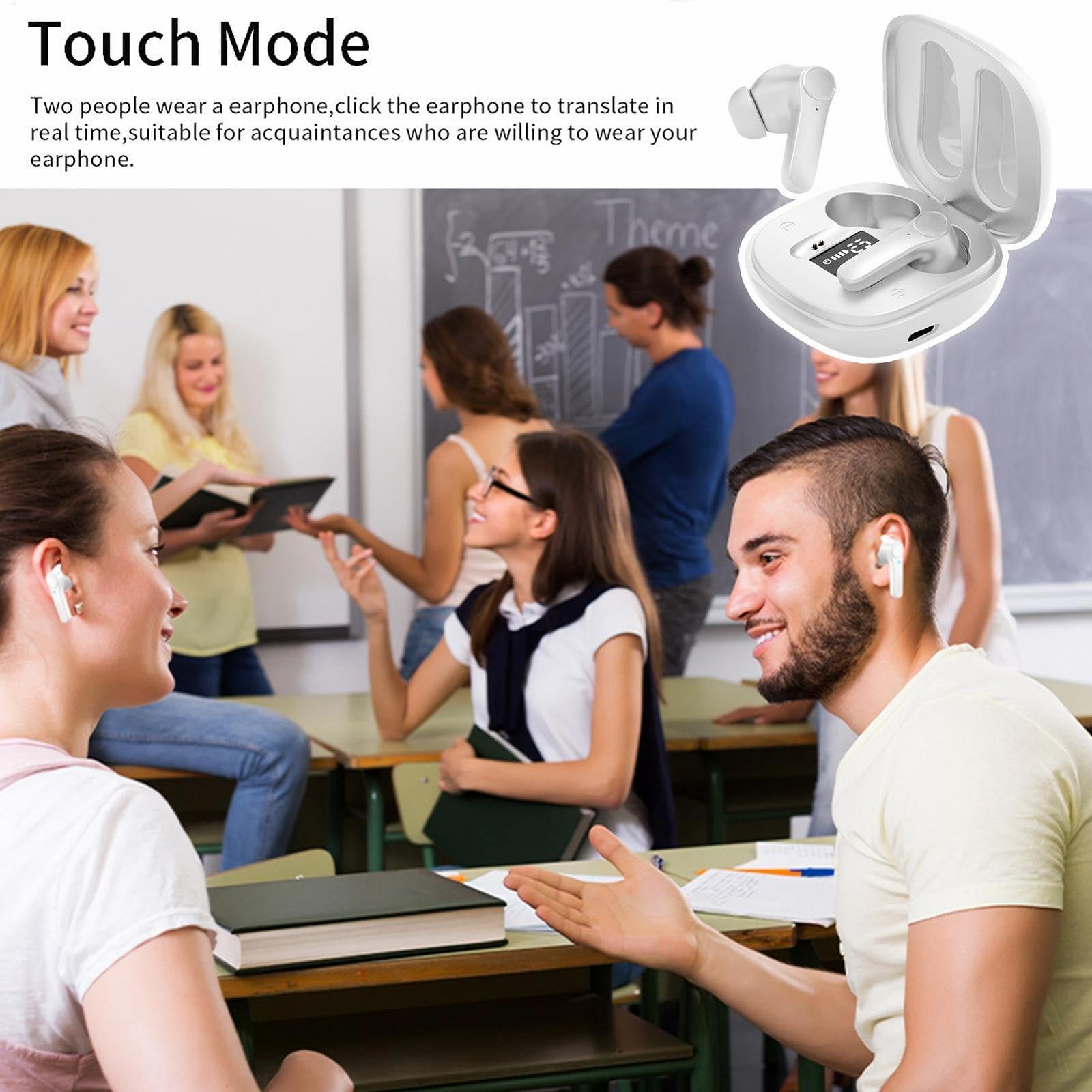 Наушники для перевода речи, интеллектуальные наушники для перевода речи Беспроводные наушники для интеллектуального перевода, многоязычные, для обучения во время путешествий, фото №4 Наушники для перевода речи, интеллектуальные наушники для перевода речи Беспроводные наушники для интеллектуального перевода, многоязычные, для обучения во время путешествий, фото №4