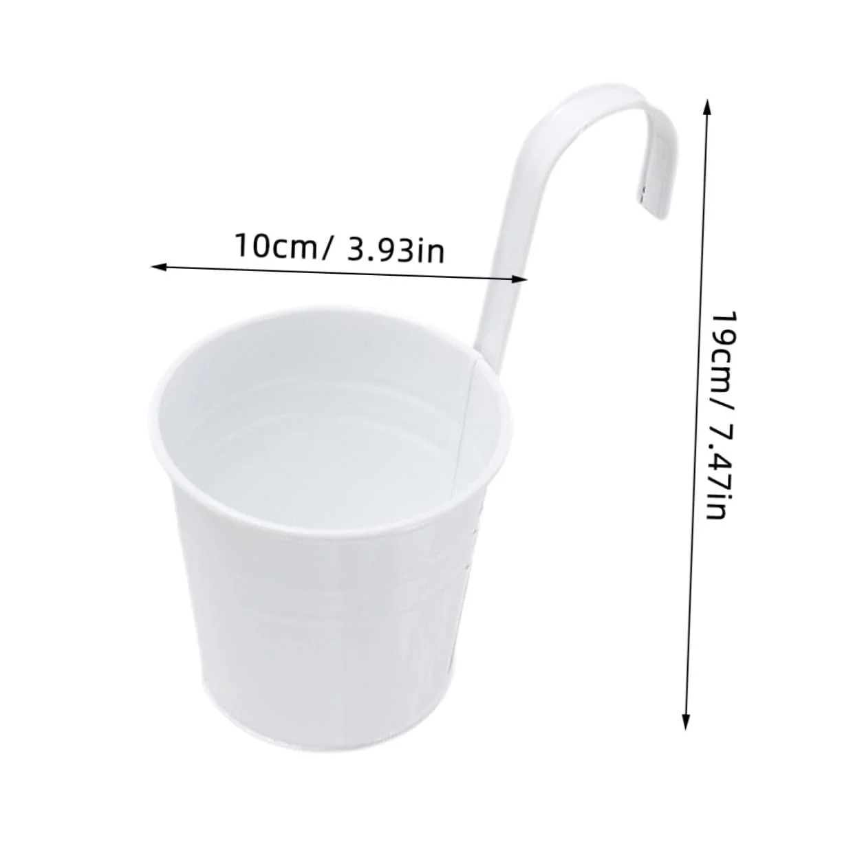 Квіткові горщики PartyKindom Набір з 4 підвісних відер зі знімними гачками Залізо, фото №2 Квіткові горщики PartyKindom Набір з 4 підвісних відер зі знімними гачками Залізо, фото №2