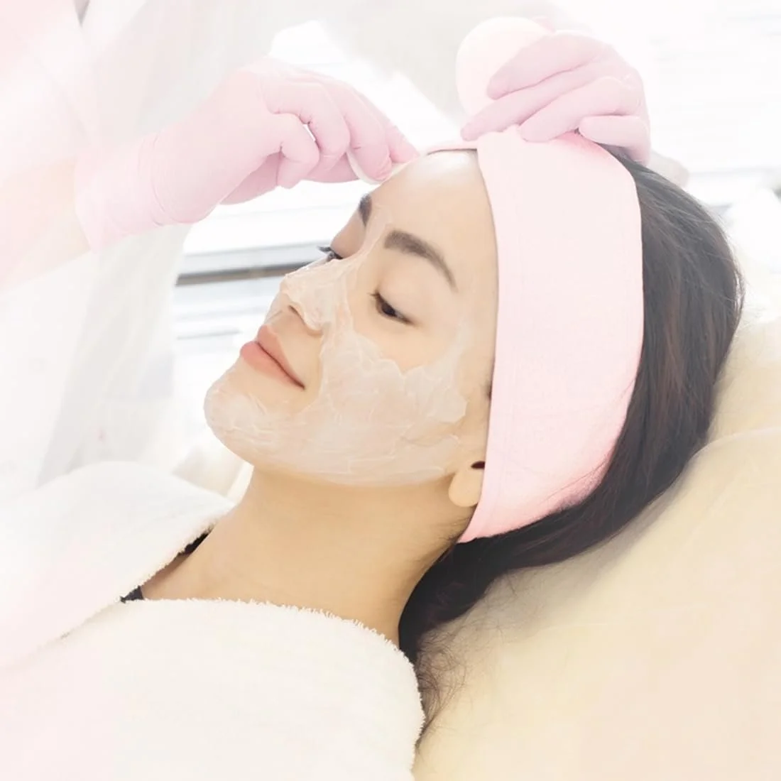 Пов'язка на голову Spa регульована для вмивання макіяжу, фото №6 Пов'язка на голову Spa регульована для вмивання макіяжу, фото №6