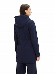 Жіноче пальто софтшелл TOM TAILOR з капюшоном synthetic.ua - Фото 1