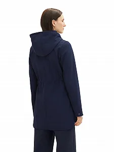 Женское пальто софтшелл TOM TAILOR с капюшоном synthetic.ua - Фото 1