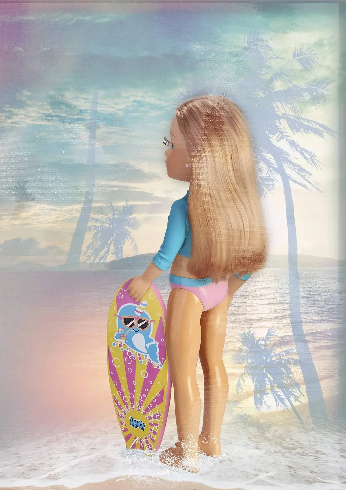 Лялька Nancy A Day of Surfing 42 см з гідрокостюмом і дошкою для серфінгу, фото №6