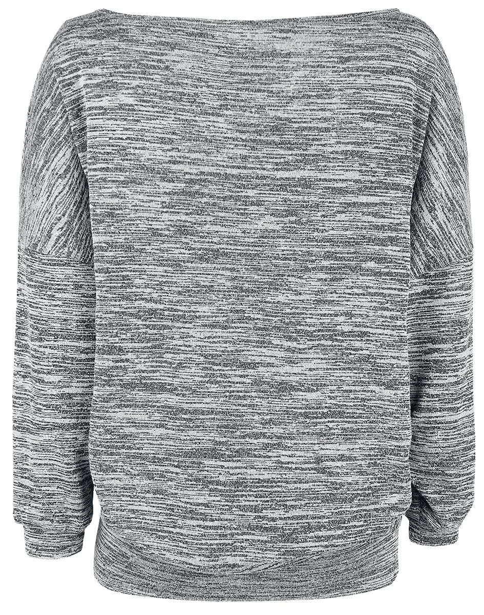 Жіночий В'язаний Джемпер Oversized Forplay Red by EMP Сірий Меланж, фото №2