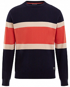 Мужской джемпер GUESS JEANS / Темно-синий / Размер L - Фото 1