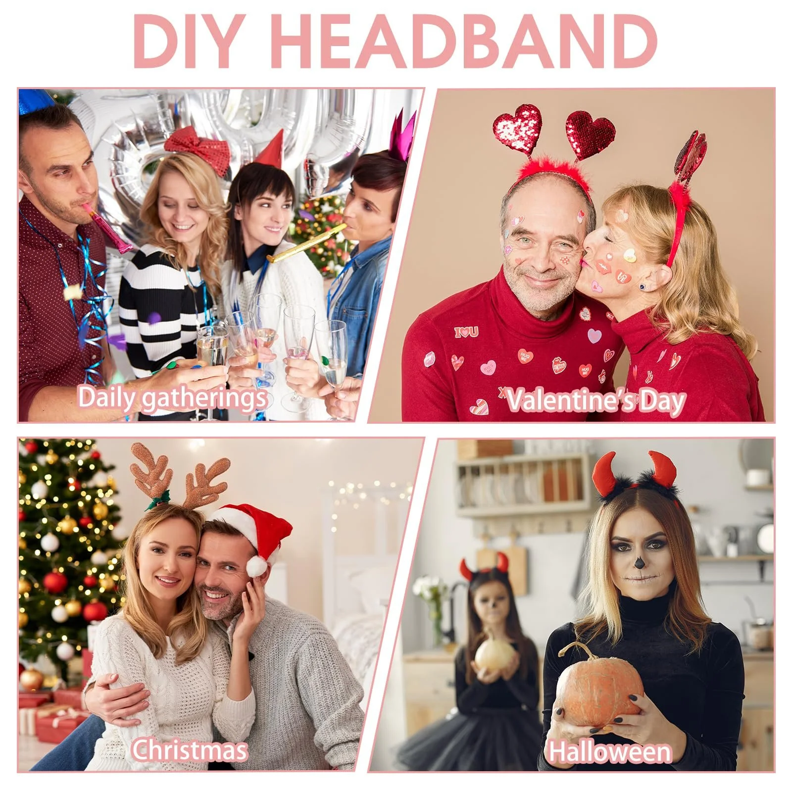 Обруч Тканинний 2 cm Широкий, фото №4