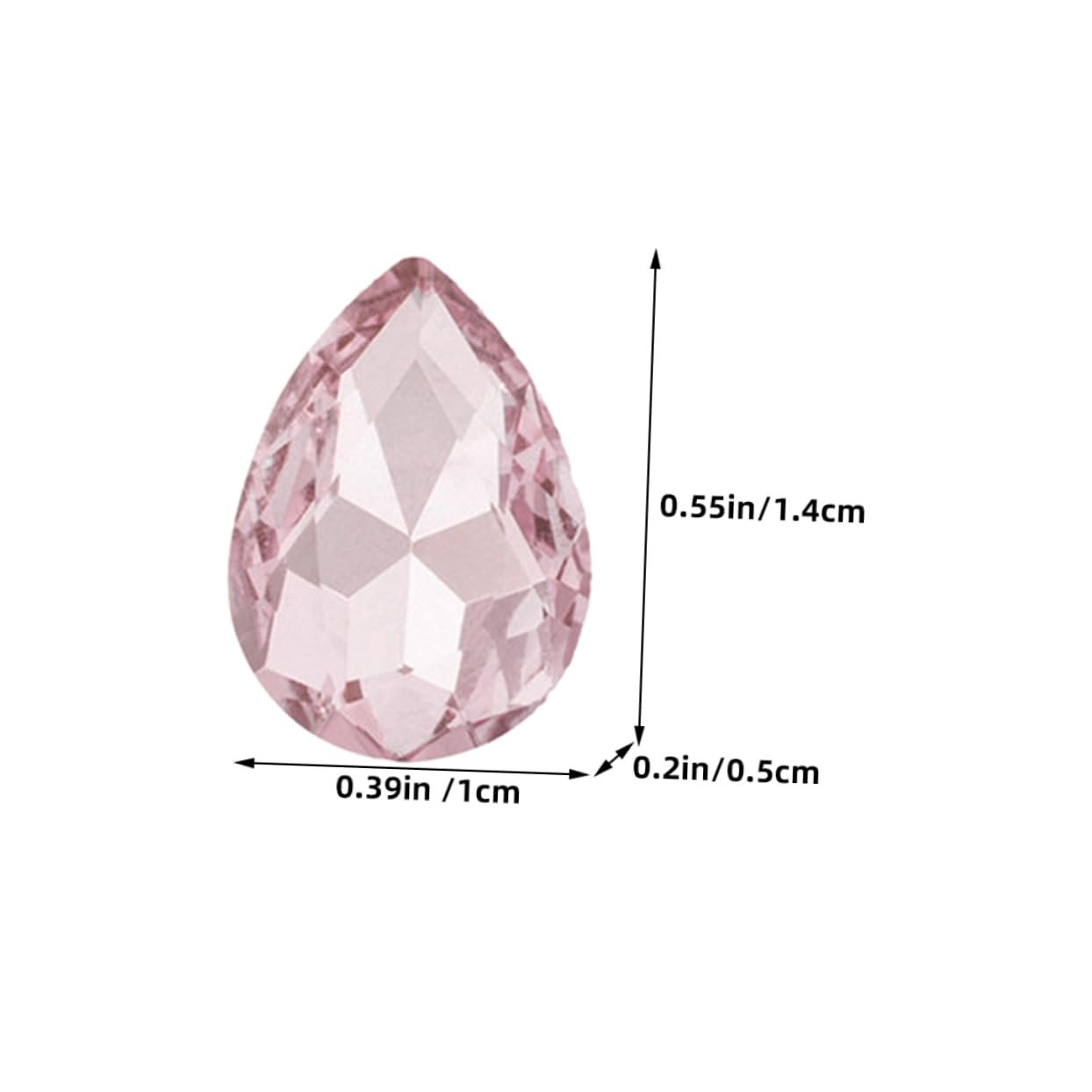 Стразы для ногтей TEHAUX Crystal Diamond, 150 шт., фото №4