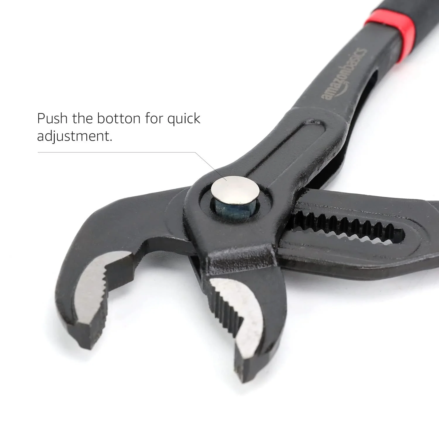 Плоскогубцы для водяного насоса Amazon Basics 12" Быстросъемное соединение скользящего паза Черный, фото №3