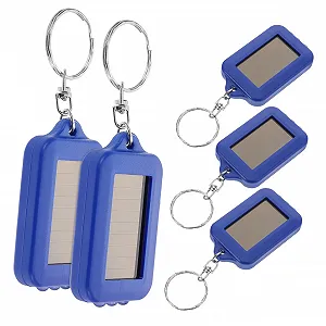 Ліхтарик iplusmile Сонячний 5шт Брелок ліхтарик Акумуляторний Синій - Фото 1