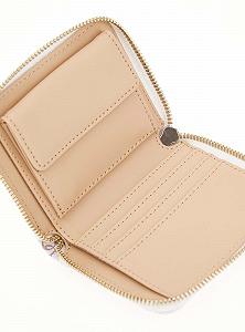 Кошелек GUESS Eco Erica SLG Маленький на молнии Cream Logo, кремовый логотип synthetic.ua - Фото 1
