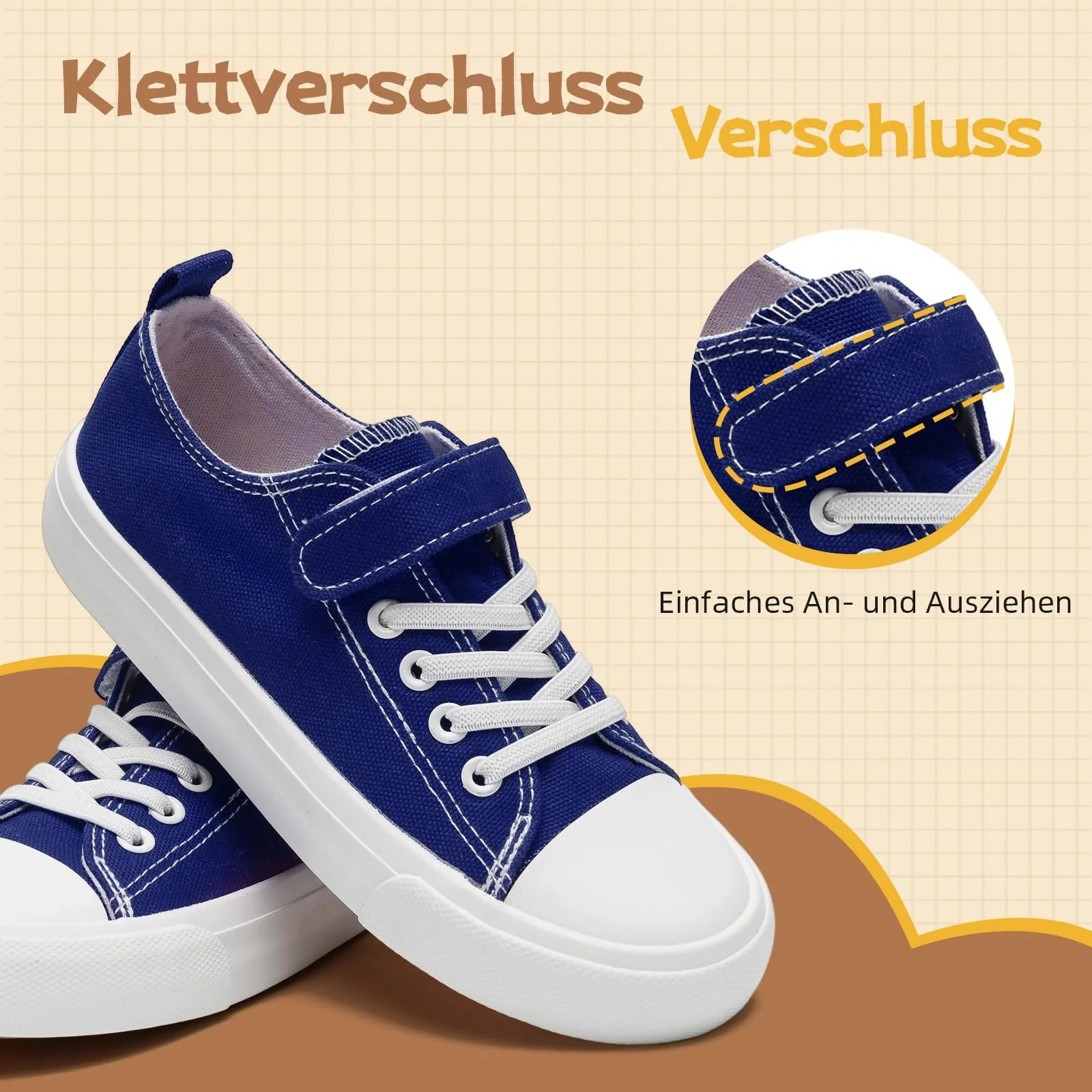 Дитячі Кеди для Дівчат, Полотно, Кеди для Хлопчиків, Повсякденні Легкі Кросівки з Регульованими Ремінцями, фото №4