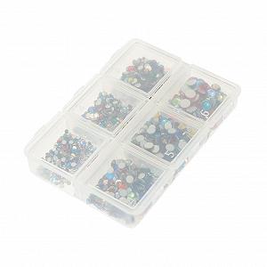 Стразы для ногтей FRCOLOR 4 шт. Набор блестящих страз для ногтей с плоской задней частью для DIY дизайна ногтей. Веер. Универсальные для творческого дизайна ногтей и декора - Фото 1