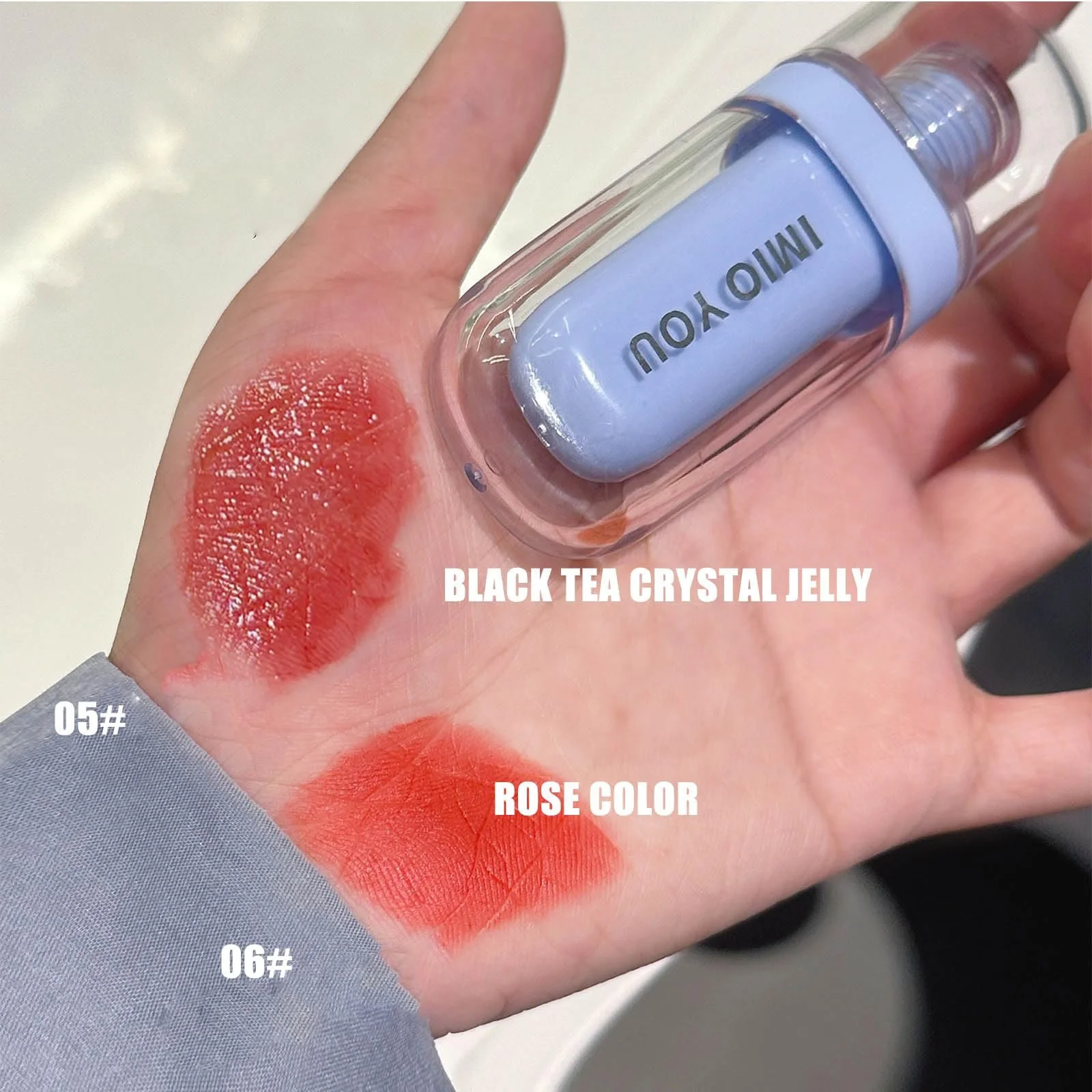 Блиск для губ Actress Jelly Mirror Water Light Текстура скла (2 шт), фото №2