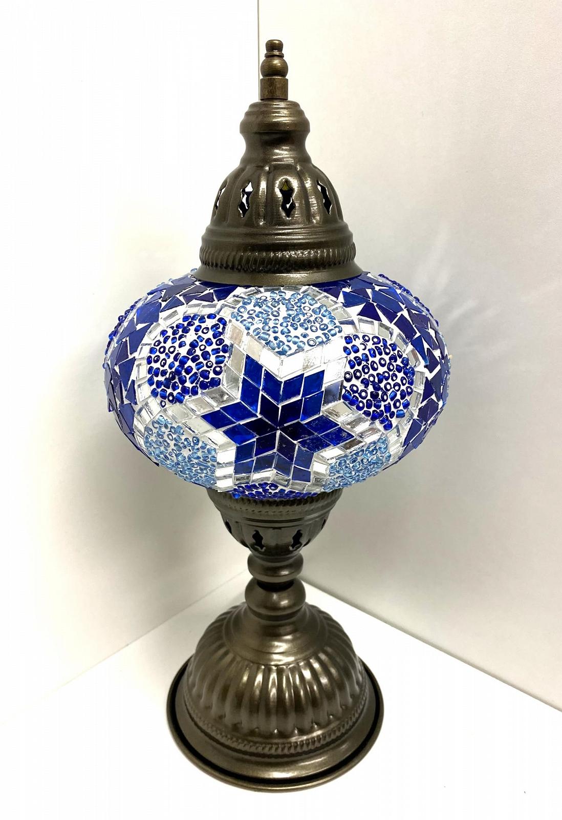 Настільна лампа Mosaic Lamp L Підлогова Орієнтальна Блакитні зірки, фото №3