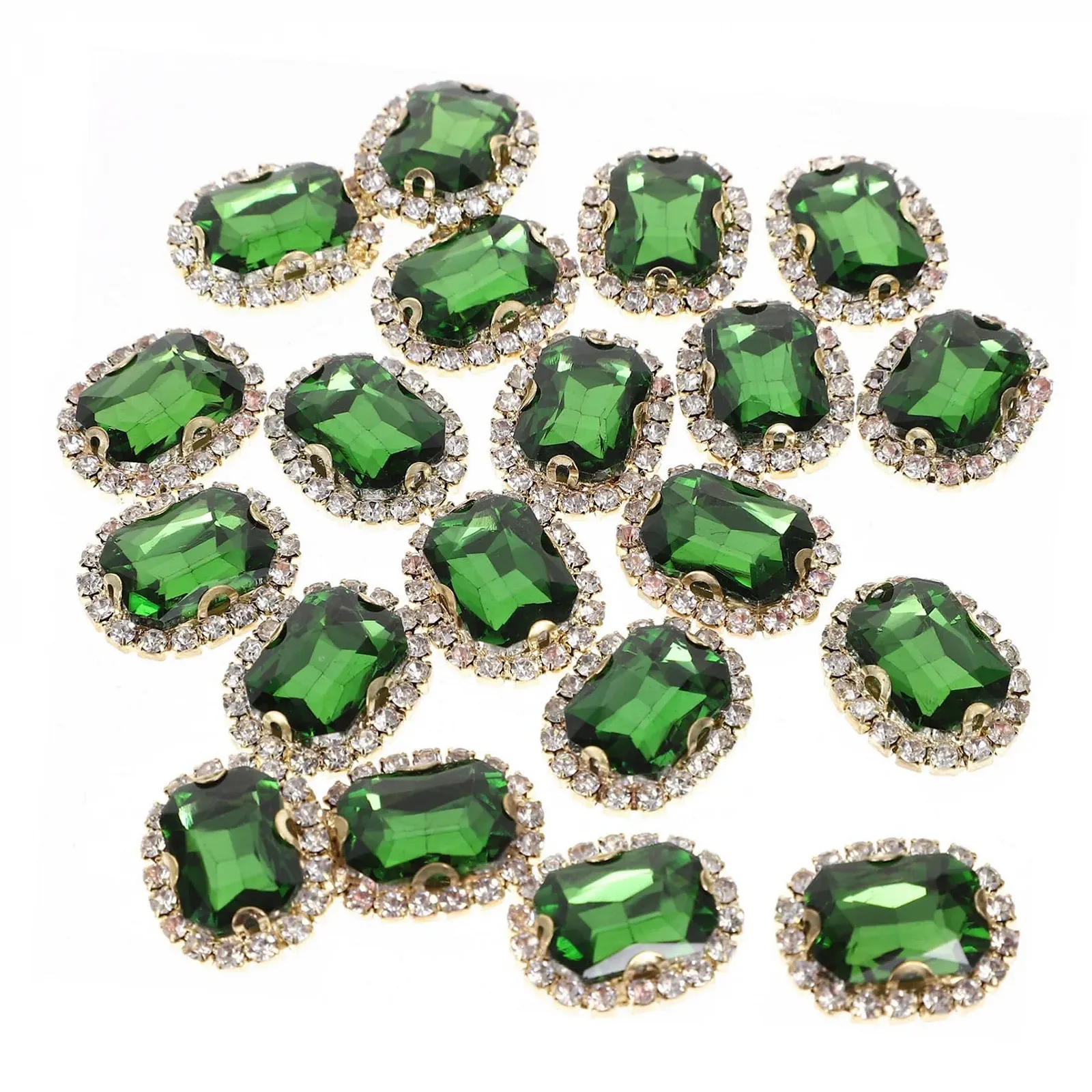 Стрази STOBOK 20 шт. Блискучі стрази для прикрас весільних суконь, сумок та виробів, фото №1