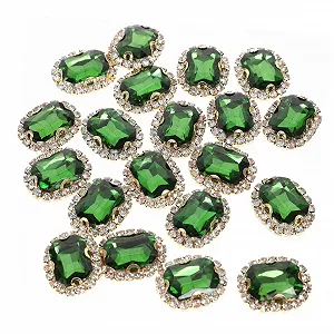 Стрази STOBOK 20 шт. Блискучі стрази для прикрас весільних суконь, сумок та виробів - Фото 1