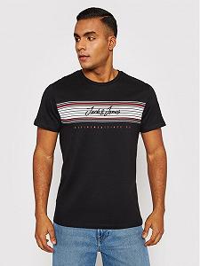 Футболка JJLEO TEE SS 12200239--Fit:Standard Fit Jack&Jones Чорний S - Фото 1