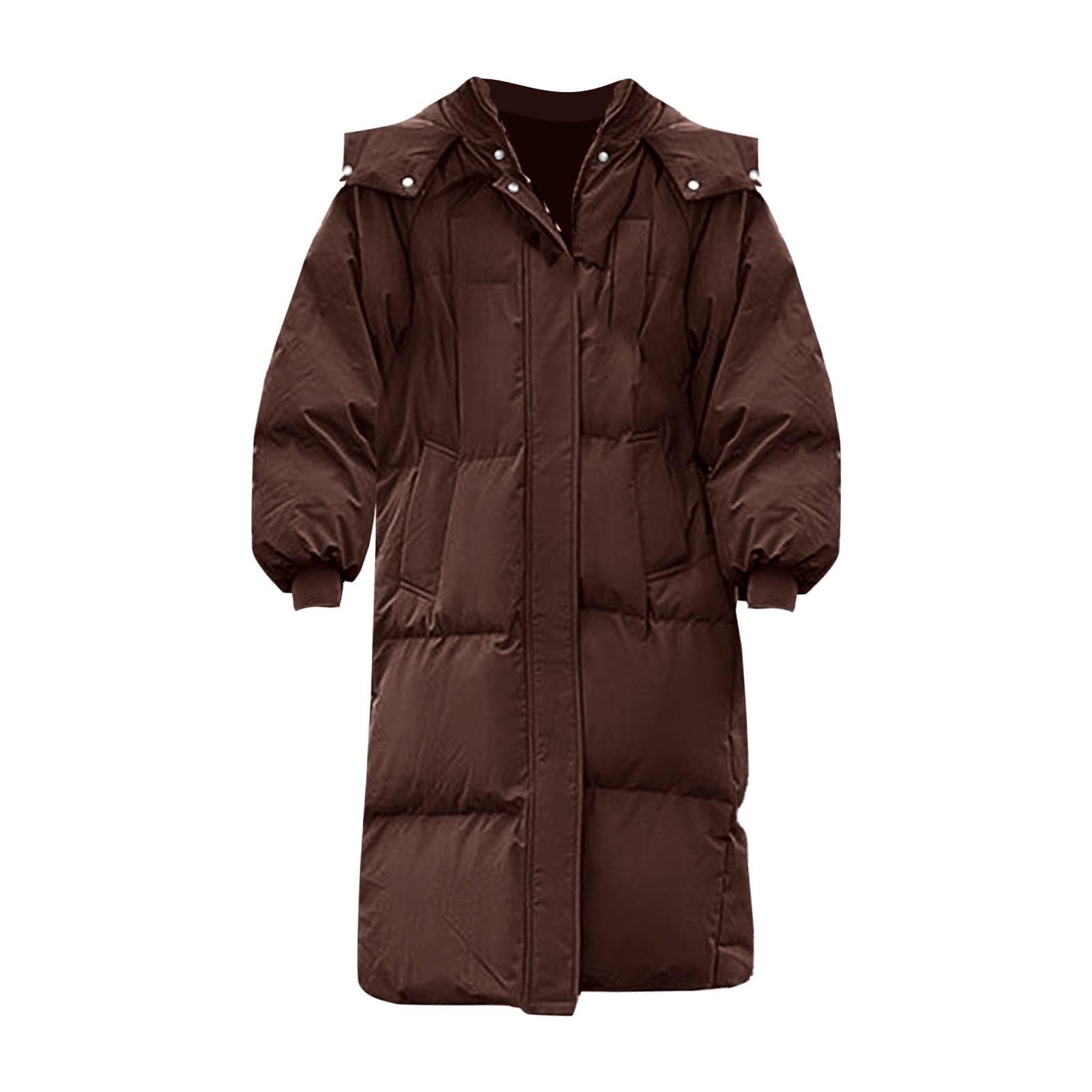 Зимняя куртка FNKDOR Большие Размеры Длинная Теплая, фото №3