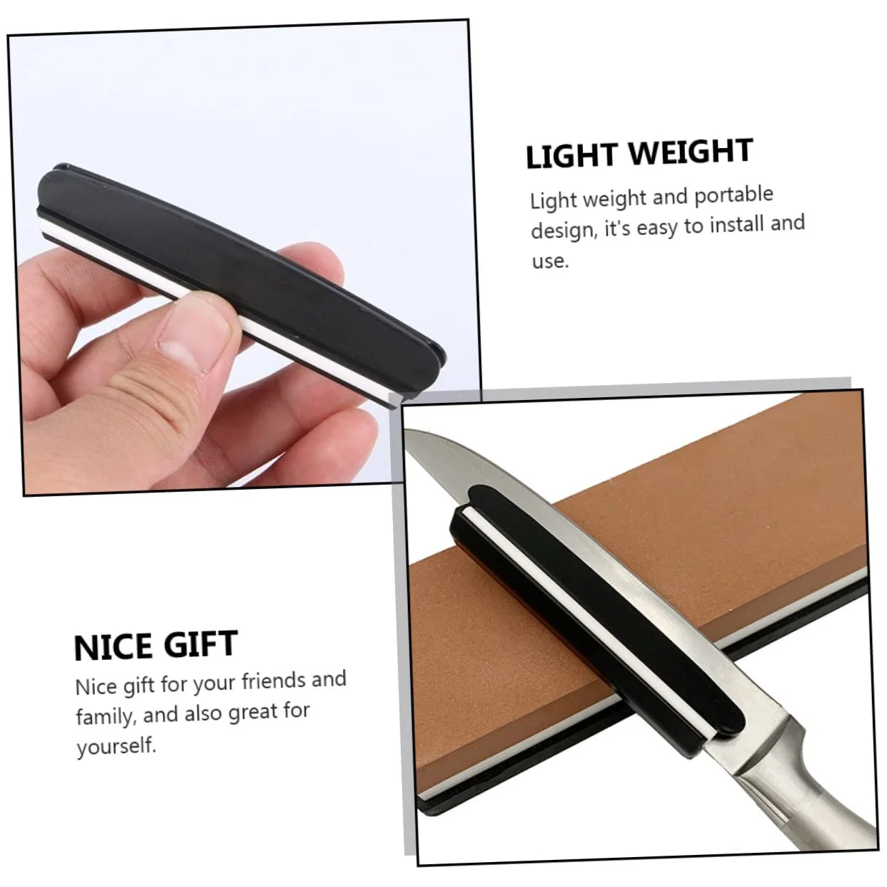 Напрямна для заточування ножів NUOBESTY Пластик і кераміка Затискач, фото №4 Напрямна для заточування ножів NUOBESTY Пластик і кераміка Затискач, фото №4