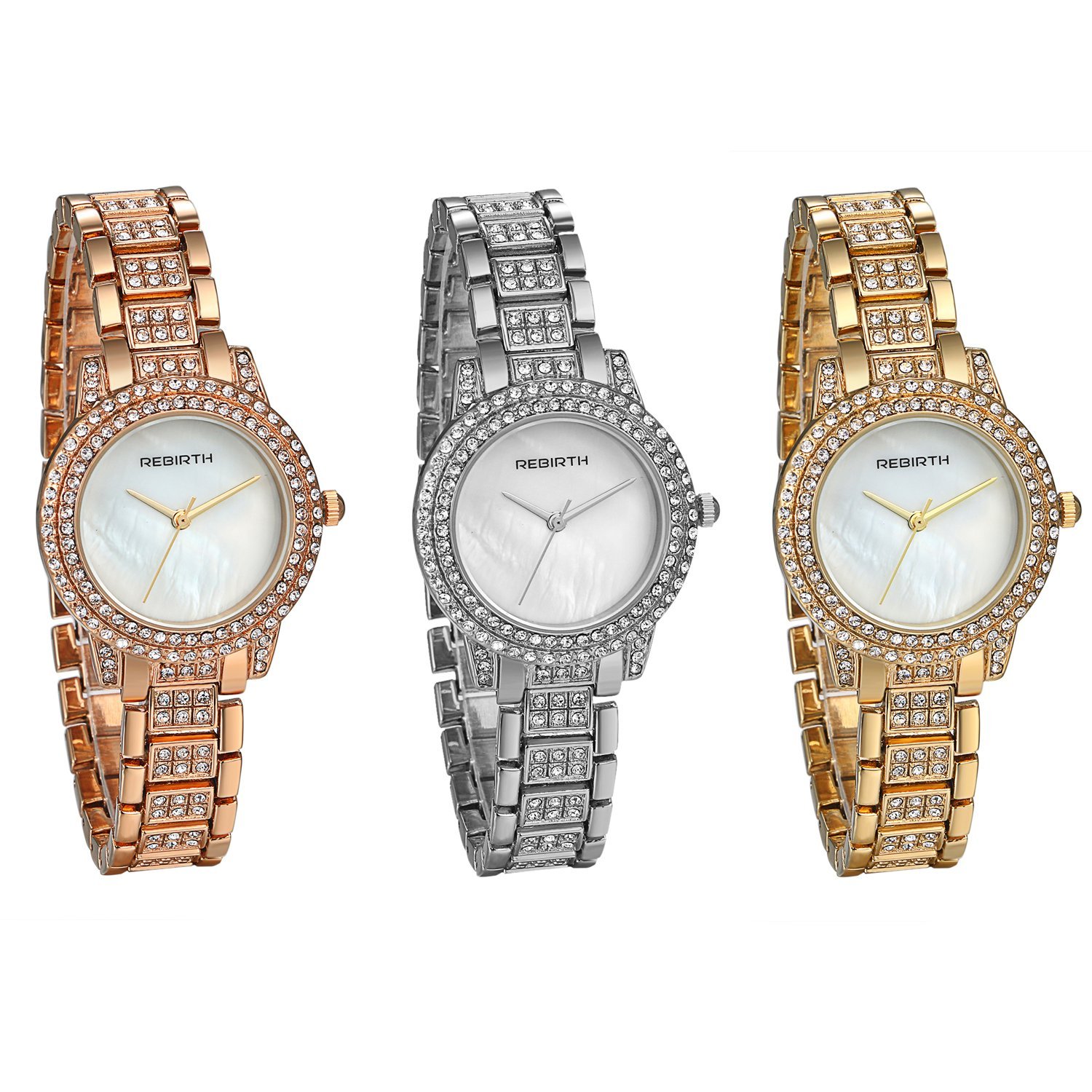 Жіночий годинник JewelryWe, сплав, японський кварцовий механізм, стрази, колір золото/срібло/рожеве золото, фото №8 Жіночий годинник JewelryWe, сплав, японський кварцовий механізм, стрази, колір золото/срібло/рожеве золото, фото №8