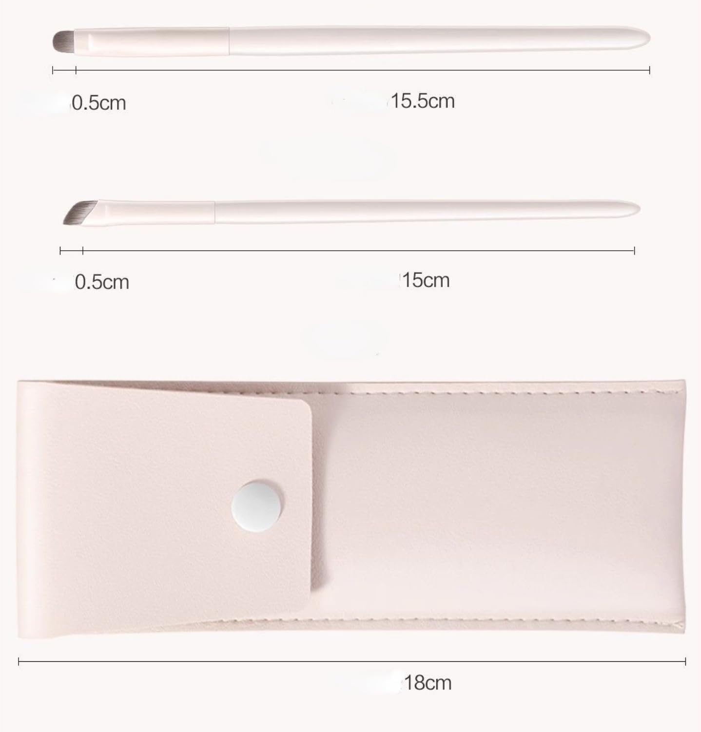 Набор кистей для макияжа MIEDEON 5 предметов белый Один размер, фото №7