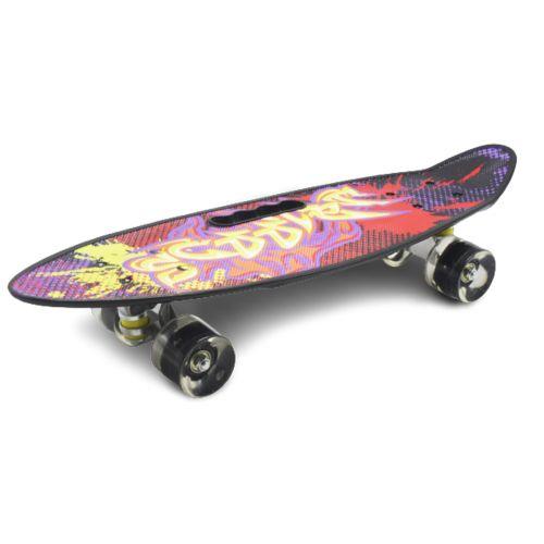 Пенни борд с ручкой Граффити [tsi188491-ТSІ], фото №1