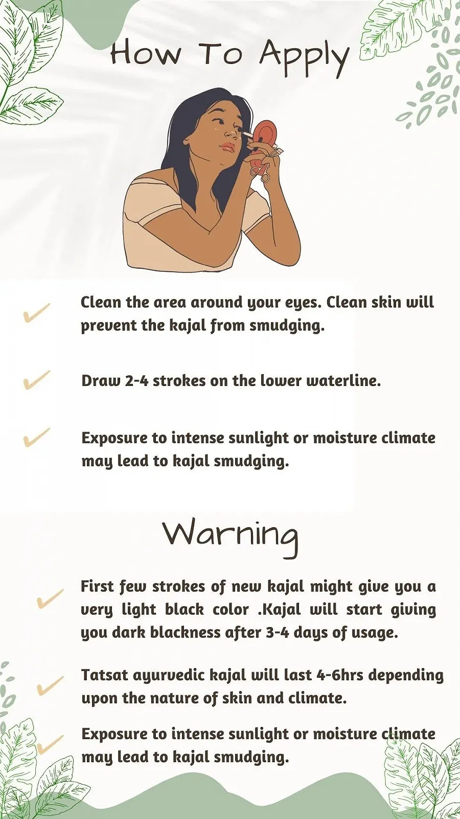 Олівець для очей TATSAT 100% Natural Ayurvedic Kaajal, фото №5