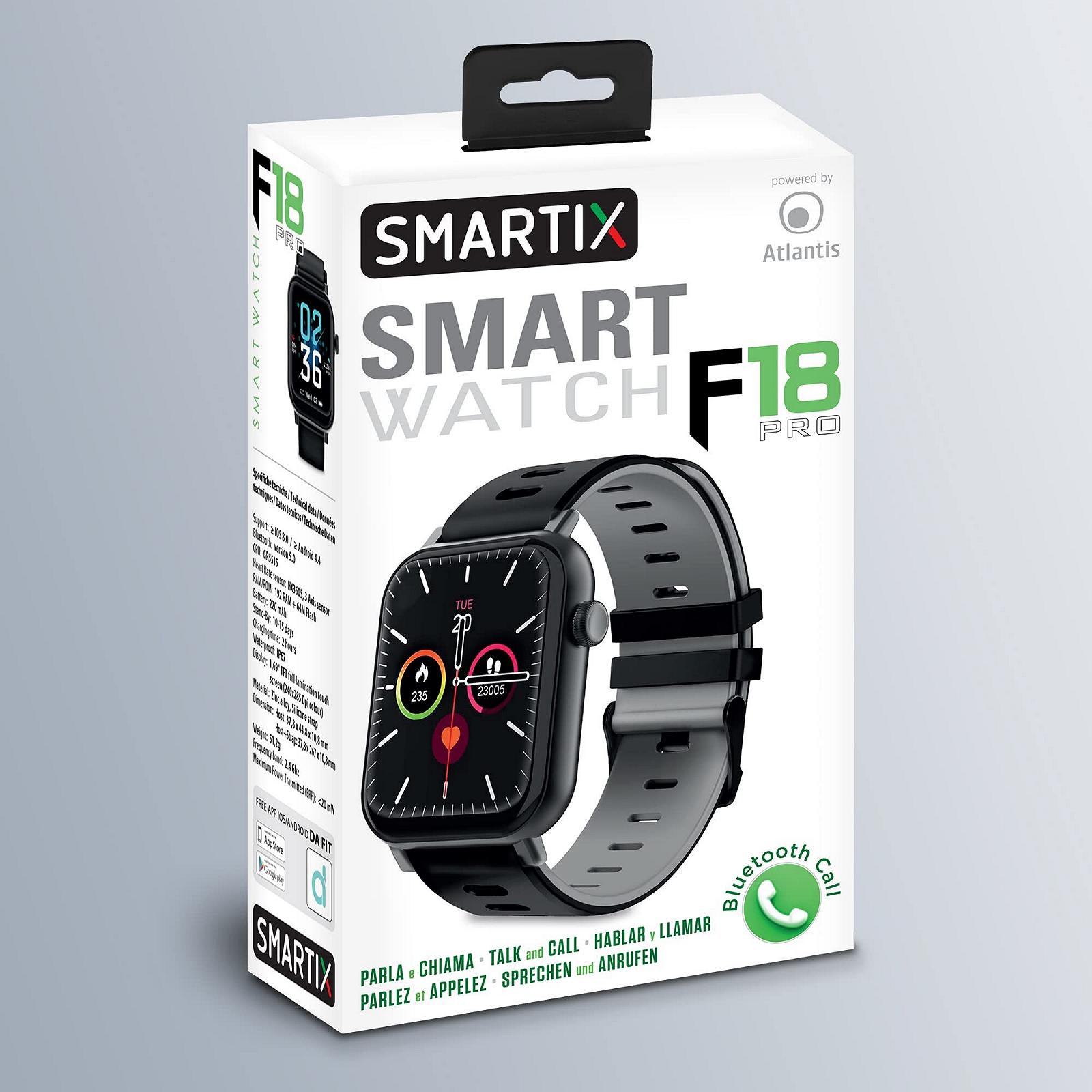 Smartwatch Atlantis SMARTIX З функцією Bluetooth-дзвінка, монітором серцевого ритму, монітором насичення (SPO2), монітором артеріального тиску, чорні, Normal, фото №8