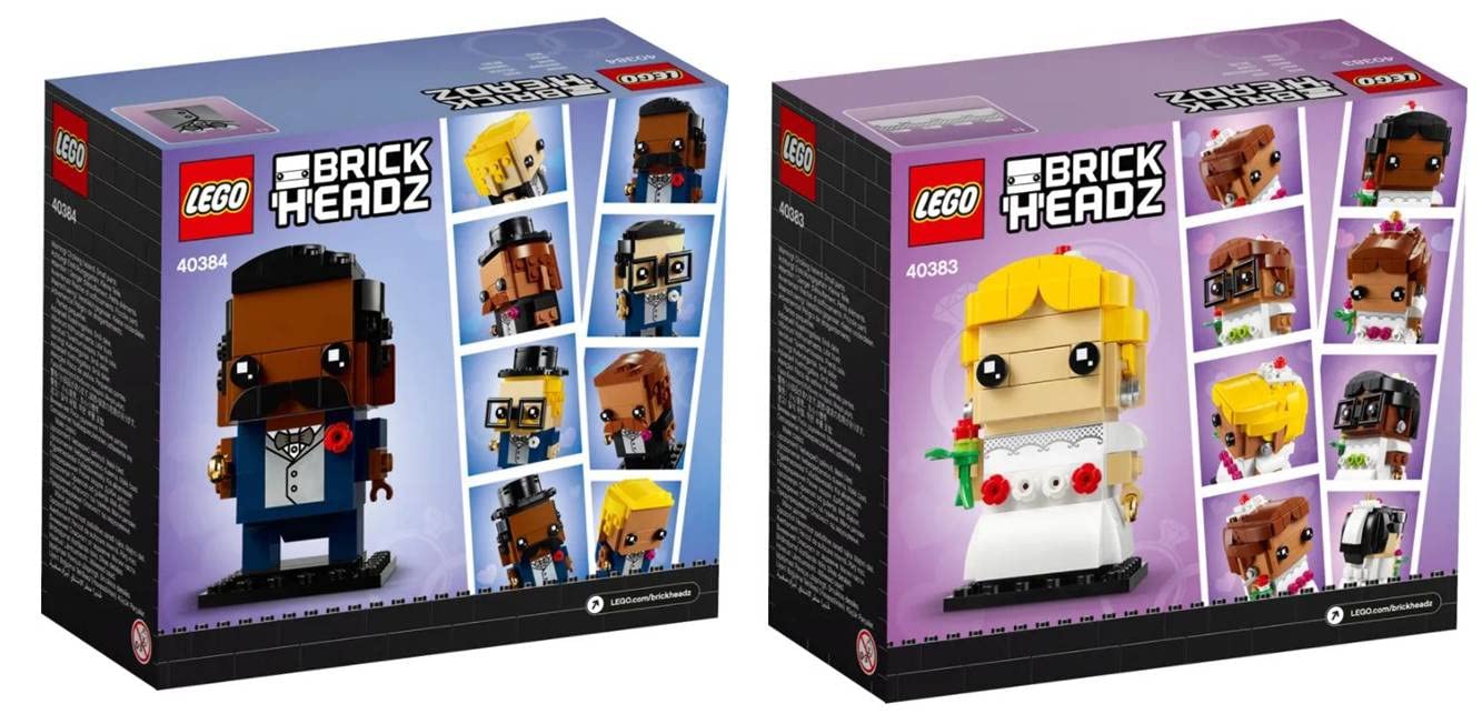 Конструктор Lego Brickheadz Bride 40383 & Groom 40384 (Выбранные наборы) (Bride & Groom), фото №2 Конструктор Lego Brickheadz Bride 40383 & Groom 40384 (Выбранные наборы) (Bride & Groom), фото №2