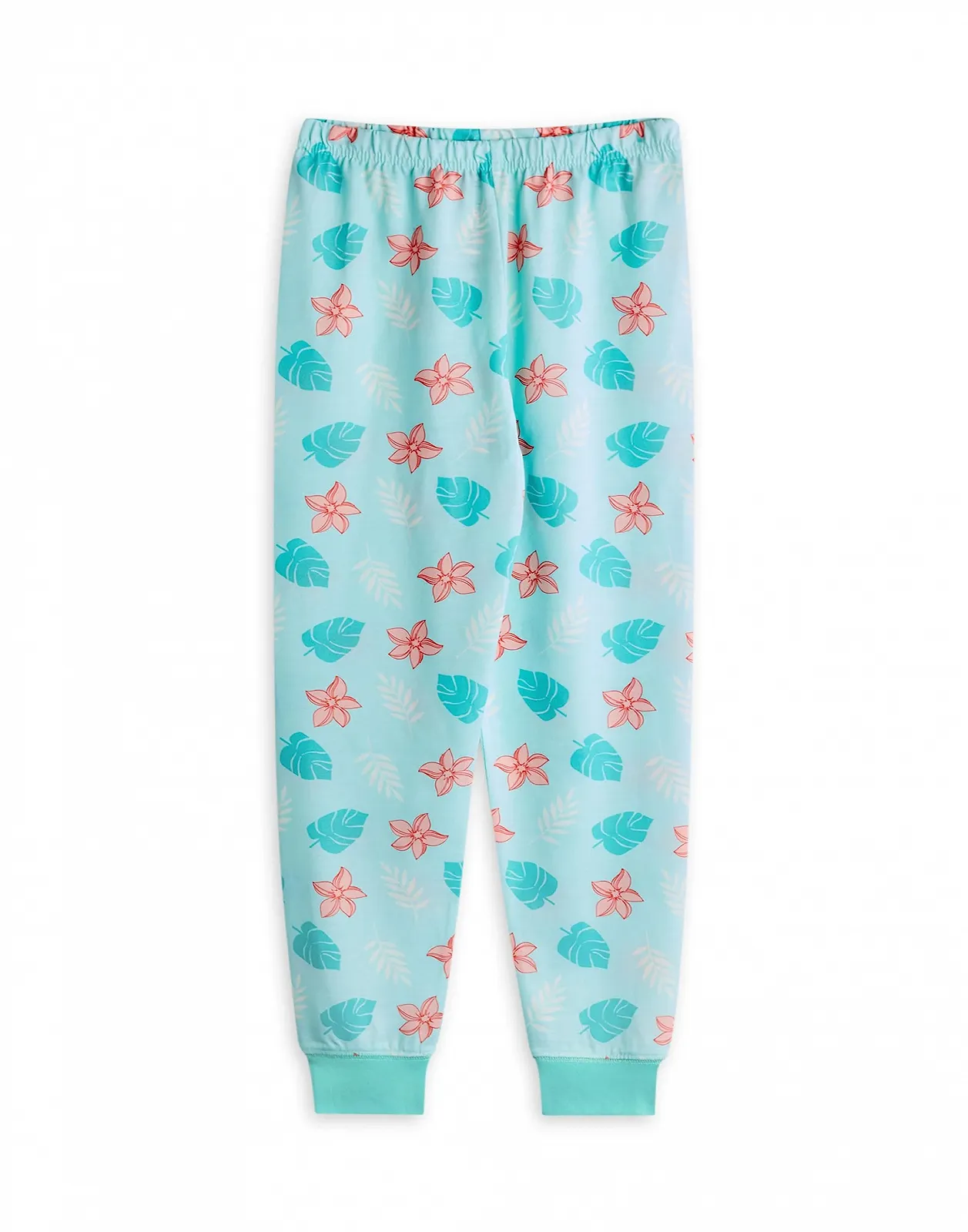 Пижамный набор Disney Moana для девочек: футболка с короткими рукавами с графическим изображением Moana и Pua для детей и длинные пижамные штаны синего цвета, фото №5 Пижамный набор Disney Moana для девочек: футболка с короткими рукавами с графическим изображением Moana и Pua для детей и длинные пижамные штаны синего цвета, фото №5