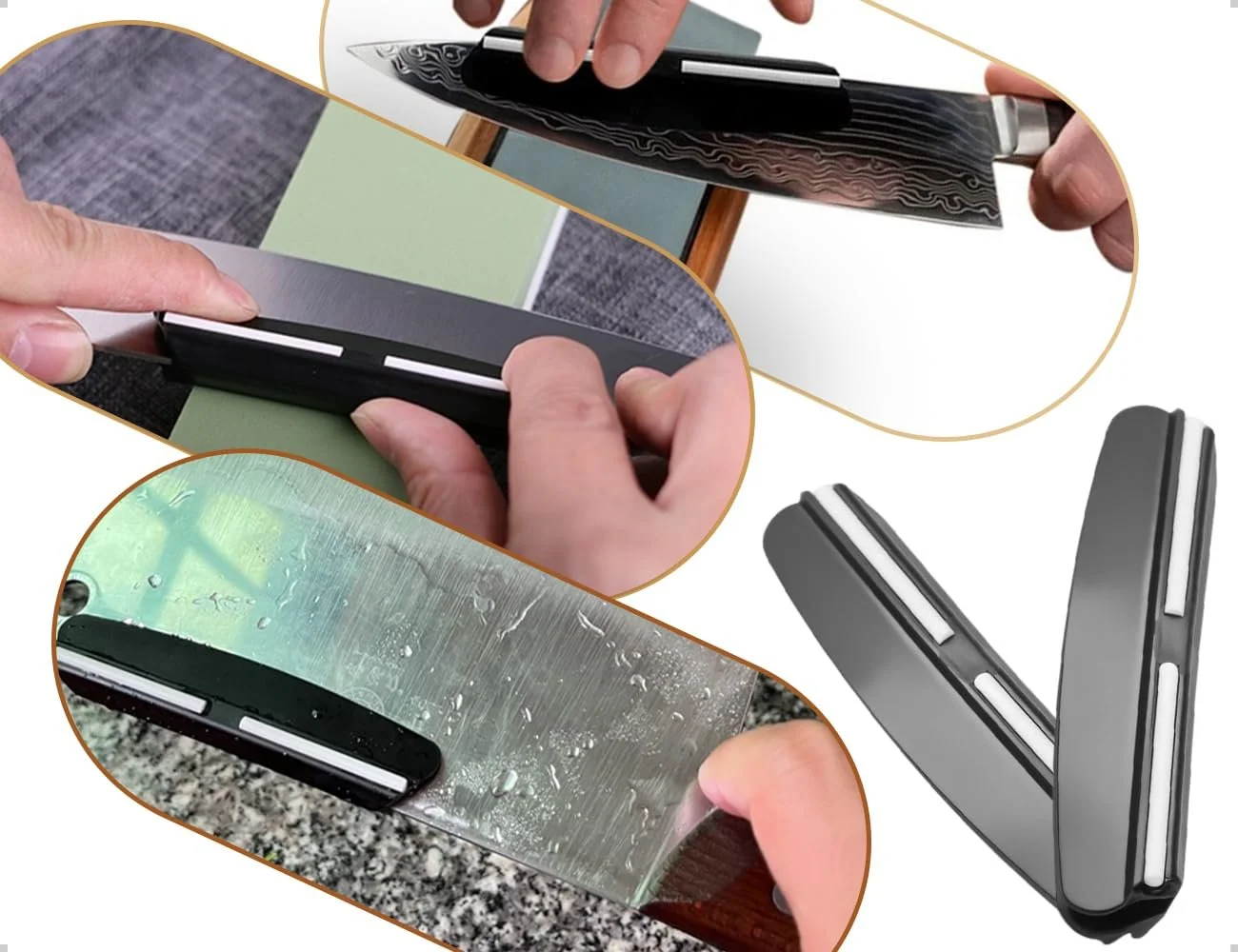 Направляющая для заточки ножей 2 pieces черная, фото №6