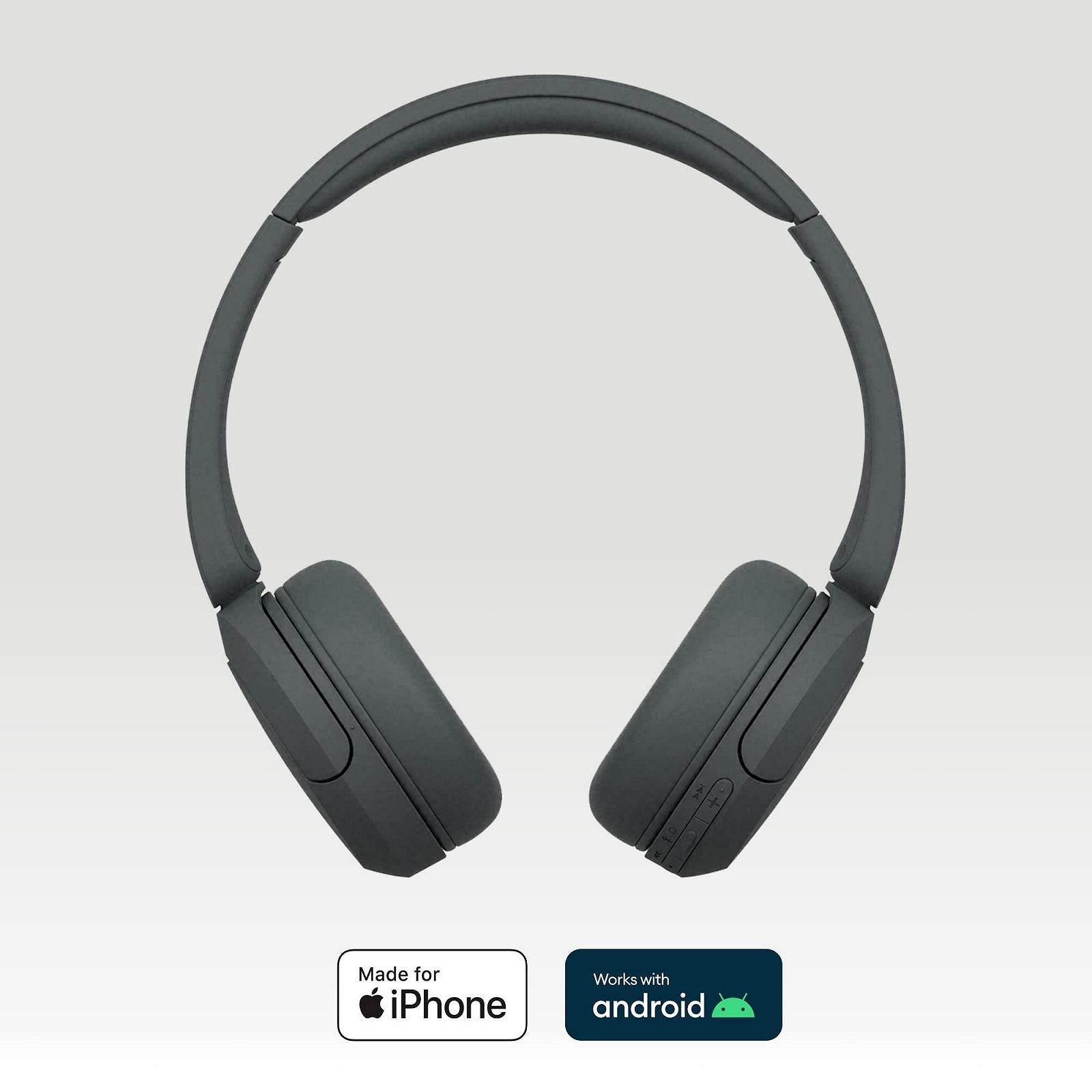 Беспроводные наушники Sony WH-CH520 Bluetooth - до 50 часов автономной работы с функцией быстрой зарядки, накладные - Черный, фото №2