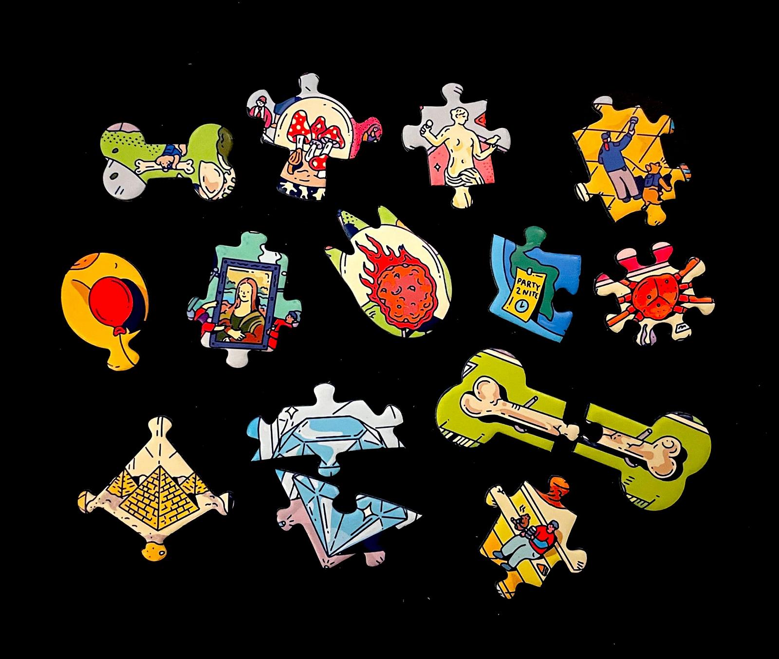 Набор пазлов The Magic Puzzle Company Series Four Big Rock City, The Awakened Artifacts & The Peckish Pirates 3-Pack 1000 деталей, фото №11