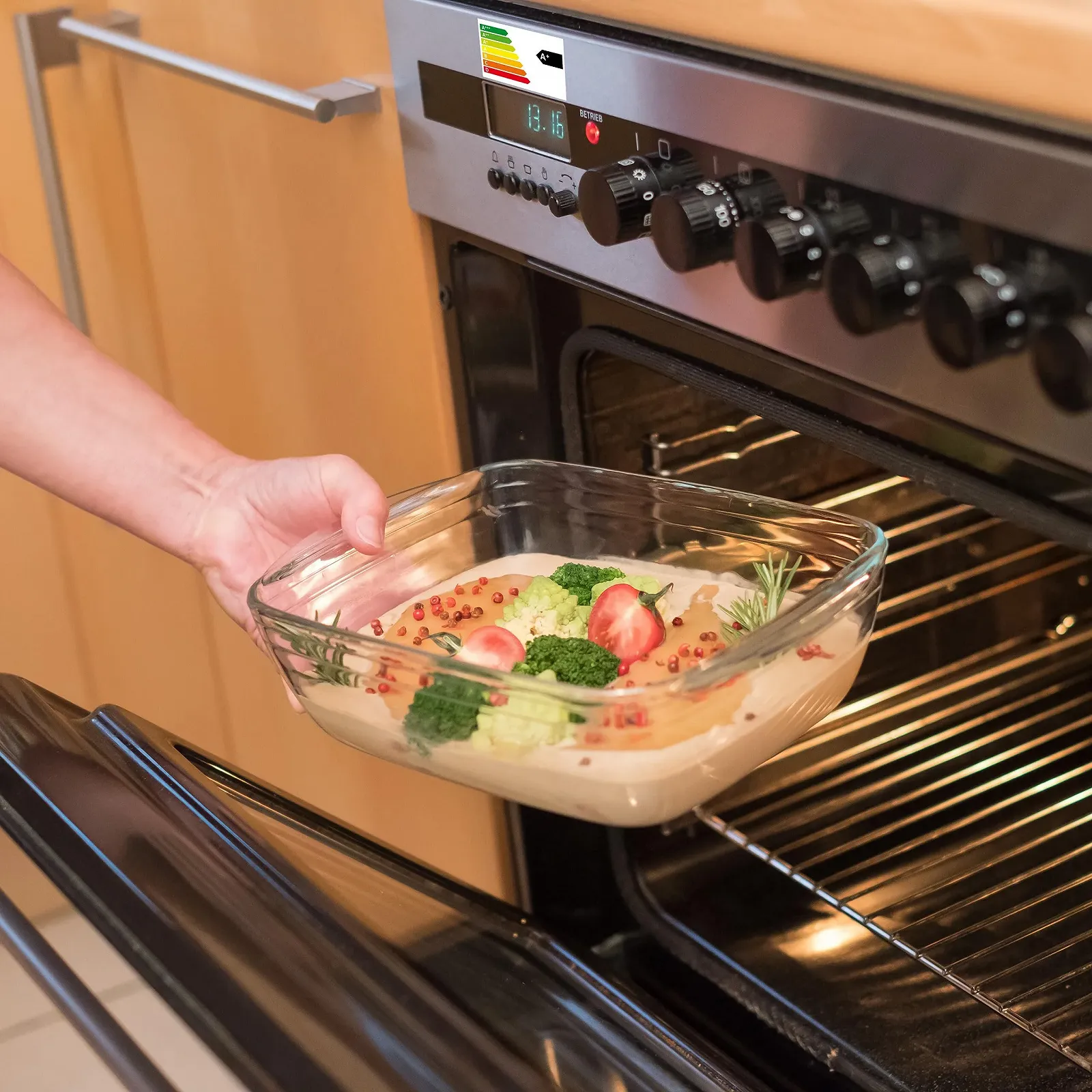 Форма для запікання Relaxdays з кришкою скляна 4,5 л прозора, фото №3