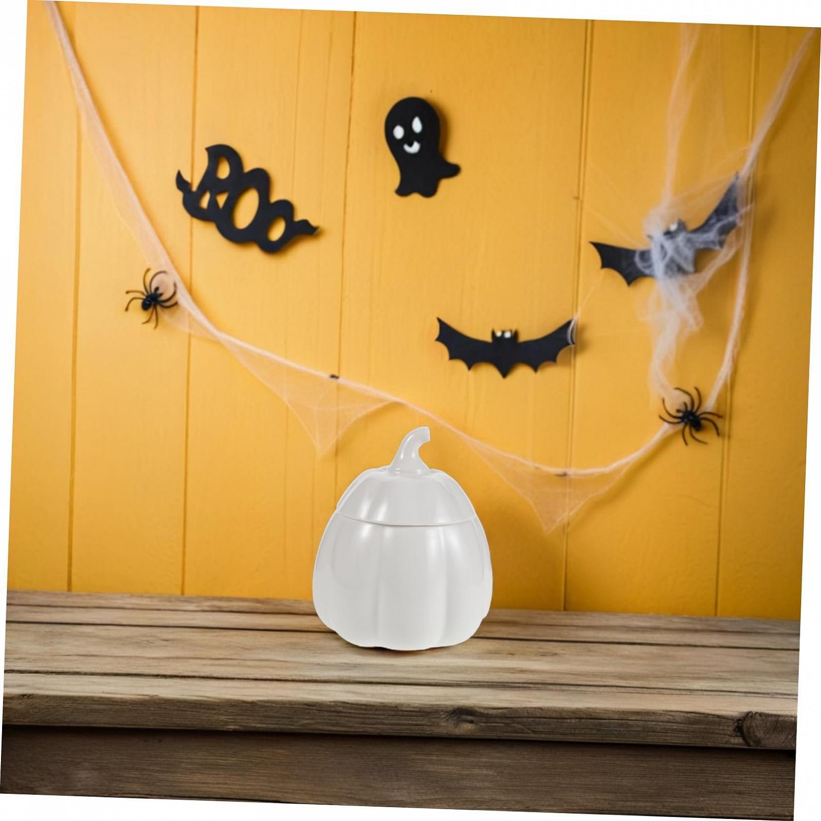 Горщик для запікання Mobestech Ceramic Pumpkin Bowl керамічний з кришкою Білий, фото №5 Горщик для запікання Mobestech Ceramic Pumpkin Bowl керамічний з кришкою Білий, фото №5