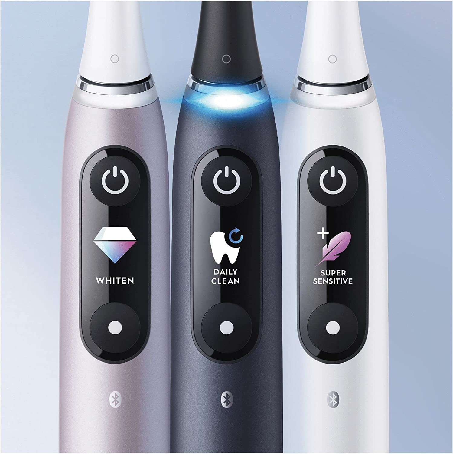 Зубная щетка электрическая Oral-B iO Series 9 с искусственным интеллектом, перезаряжаемая, 1 основное устройство, 1 насадка и 1 дорожный футляр, черная, фото №8