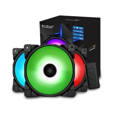 Кулер для ПК PcСooler Halo 3-in-1 RGB KIT, фото №1
