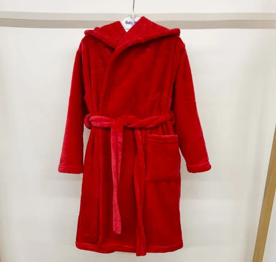 Теплий махровий халат з вишивкою від 110 до 170 см з капюшоном, фото №4 Теплий махровий халат з вишивкою від 110 до 170 см з капюшоном, фото №4