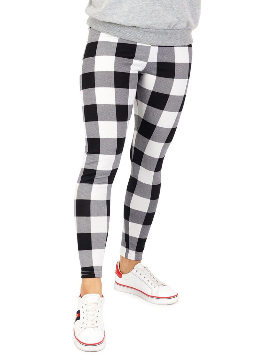 Леггинсы MTP 46 Черно-белый (AM-18997_Black-White), фото №1