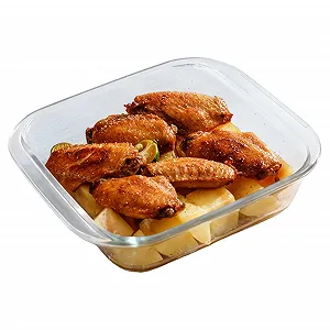 Форма для запекания Квадратная Термостойкое стекло 400 °C 20.3 x 18.3 x 5.1 см - Фото 1