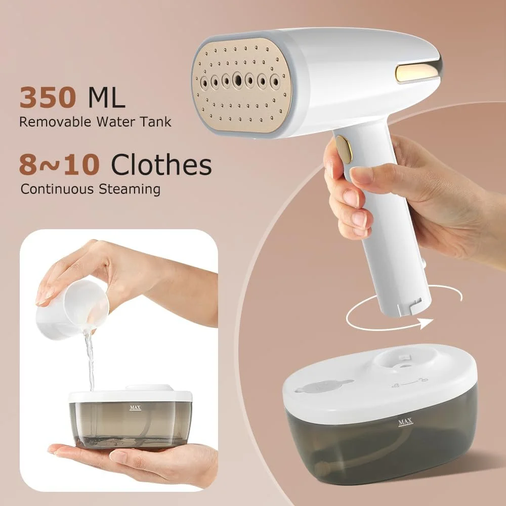 Отпариватель 1800 W 350 ml 30 g/min Керамическая подошва, фото №3